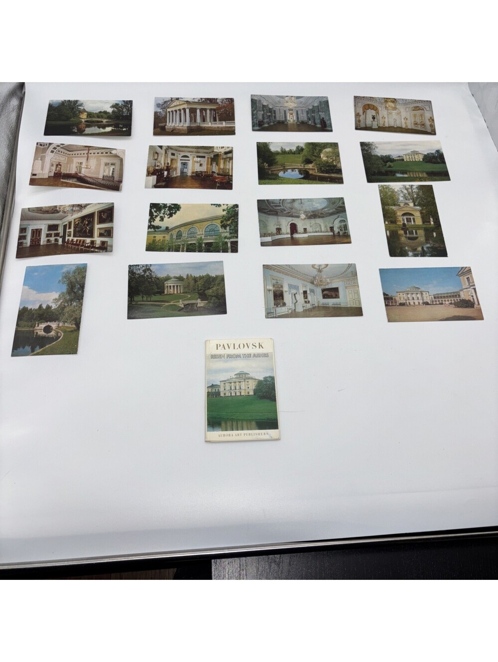 Pavlovsk Risen from Ashes, Set of 16 Cards, Aurora Pub. 5.5 x 3.75”, 1979 Russia